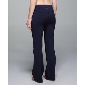 Lululemon Naval Blue Reversible Groove Flair Pant